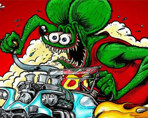 Rat Fink Diamond Painting