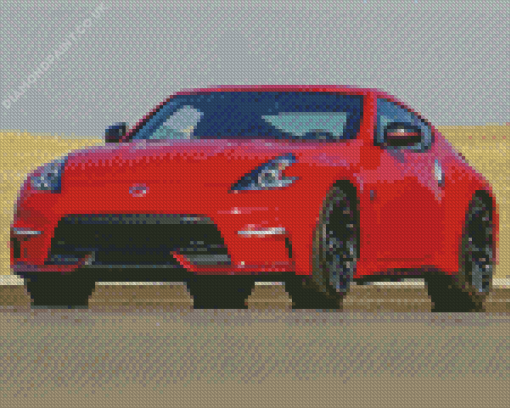 Red Nissan 370z Diamond Painting