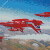 Red Planes Diamond Painting