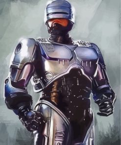 Robocop Illustration Diamond Painting