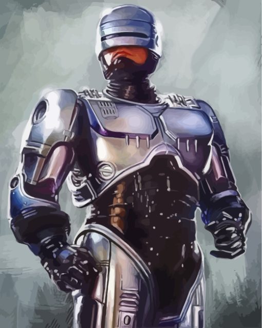 Robocop Illustration Diamond Painting