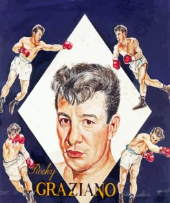 Rocky Graziano Poster Diamond Painting