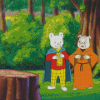 Rupert Bear With Podgy Pig Diamond Painting