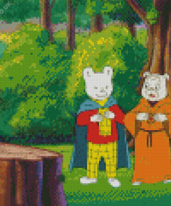 Rupert Bear With Podgy Pig Diamond Painting