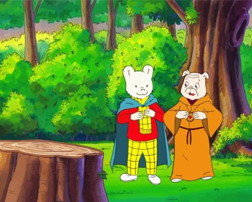 Rupert Bear With Podgy Pig Diamond Painting