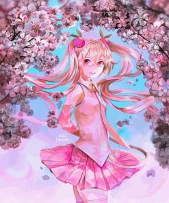 Sakura Miku Diamond Painting