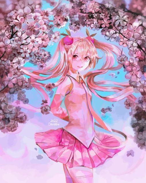 Sakura Miku Diamond Painting