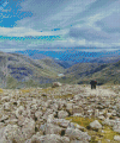 Sca Fell Mountains Diamond Painting