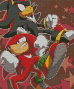 Shadow And Knuckles Diamond Painting