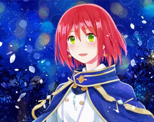 Shirayuki Anime Girl Diamond Painting