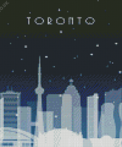 Snowy Toronto Poster Diamond Painting