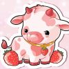 Strawberry Cow Diamond Painting