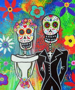 Sugar Skull Wedding Diamond Painting