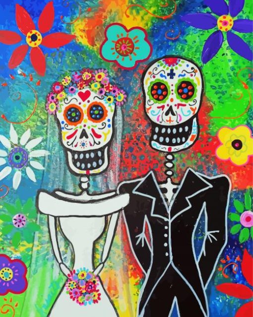 Sugar Skull Wedding Diamond Painting