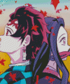 Tanjiro And Nezuku Diamond Painting