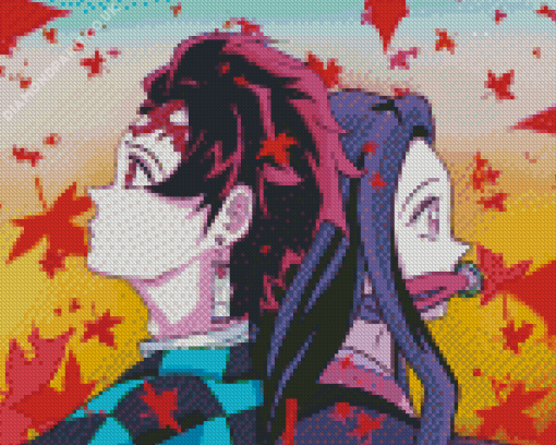 Tanjiro And Nezuku Diamond Painting