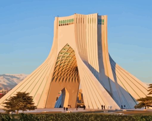 Tehran Azadi Tower Diamond Painting