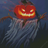 The Pumpkin Scarecrow Diamond Painting