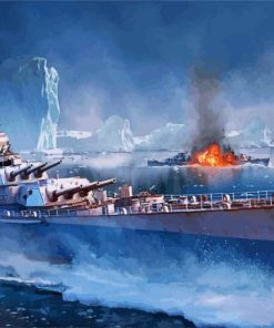 The Warship Diamond Painting