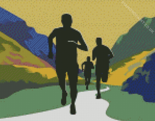 Trail Running Marathon Diamond Painting