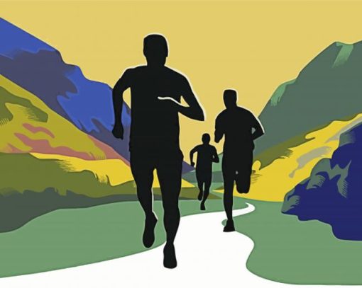 Trail Running Marathon Diamond Painting