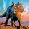 Triceratops Art Diamond Painting