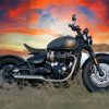 Triumph Bonneville Diamond Painting