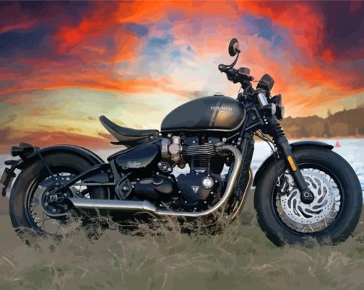 Triumph Bonneville Diamond Painting