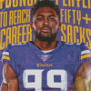 Vikings Danielle Hunter Diamond Painting