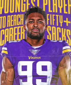 Vikings Danielle Hunter Diamond Painting