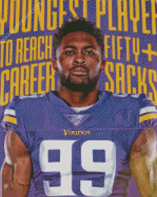 Vikings Danielle Hunter Diamond Painting