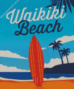 Waikiki Beach Diamond Painting