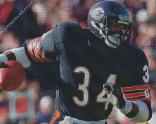 Walter Payton Diamond Painting