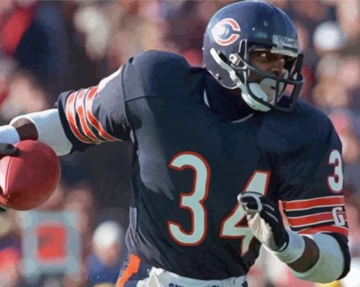 Walter Payton Diamond Painting