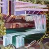 Waterfall House Fallingwater Diamond Painting