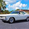 White 63 Riviera Car Diamond Painting