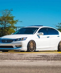 White Honda Accord Diamond Painting