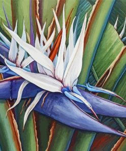 White Bird Of Paradise Diamond Painting