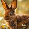 Wild Brown Bunny Diamond Painting