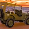 Willys Jeep By Sea Diamond Painting