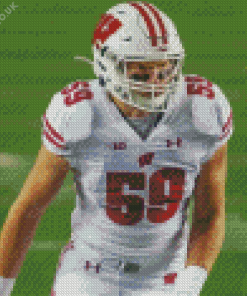 Wisconsin Badgers Player Diamond Painting