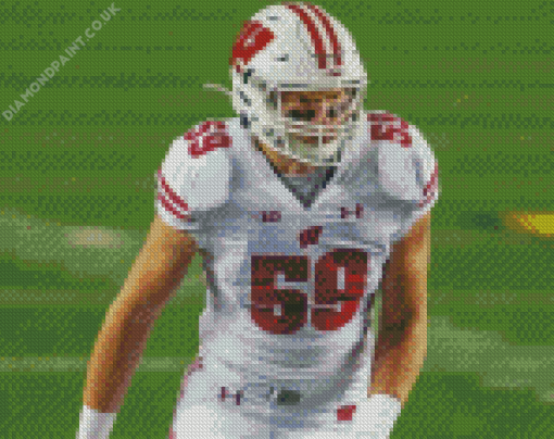 Wisconsin Badgers Player Diamond Painting