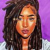 Woman With Locs Diamond Painting