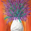 Abstract Lavender Flowers Diamond Painting