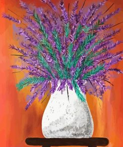 Abstract Lavender Flowers Diamond Painting