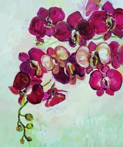 Abstract Pink Orchid Diamond Painting