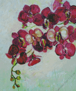 Abstract Pink Orchid Diamond Painting