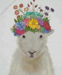 Animals With Flower Diamond Painting