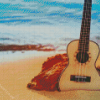 Beach Guitar Sunlight Diamond Painting