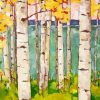 Birch Trees Diamond Painting